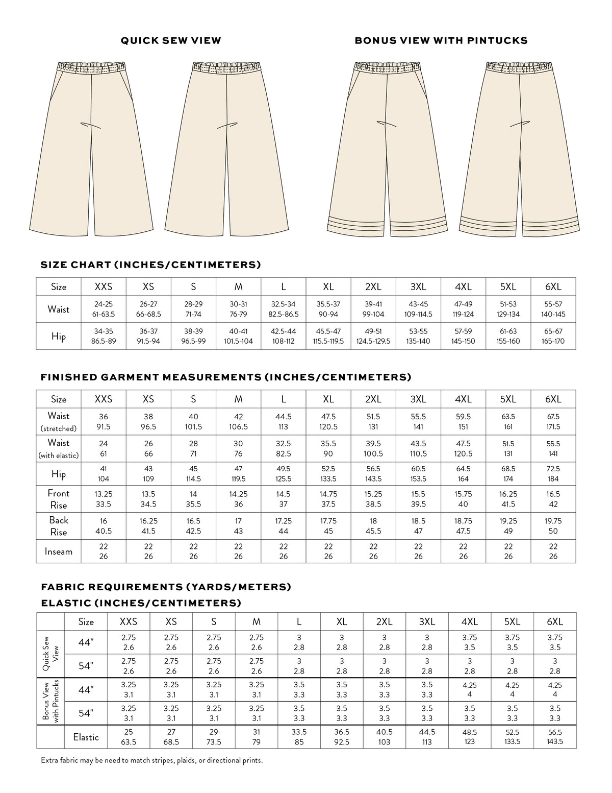 FREE All Day Culottes PDF Sewing Pattern | Beginner Wide Leg Pants