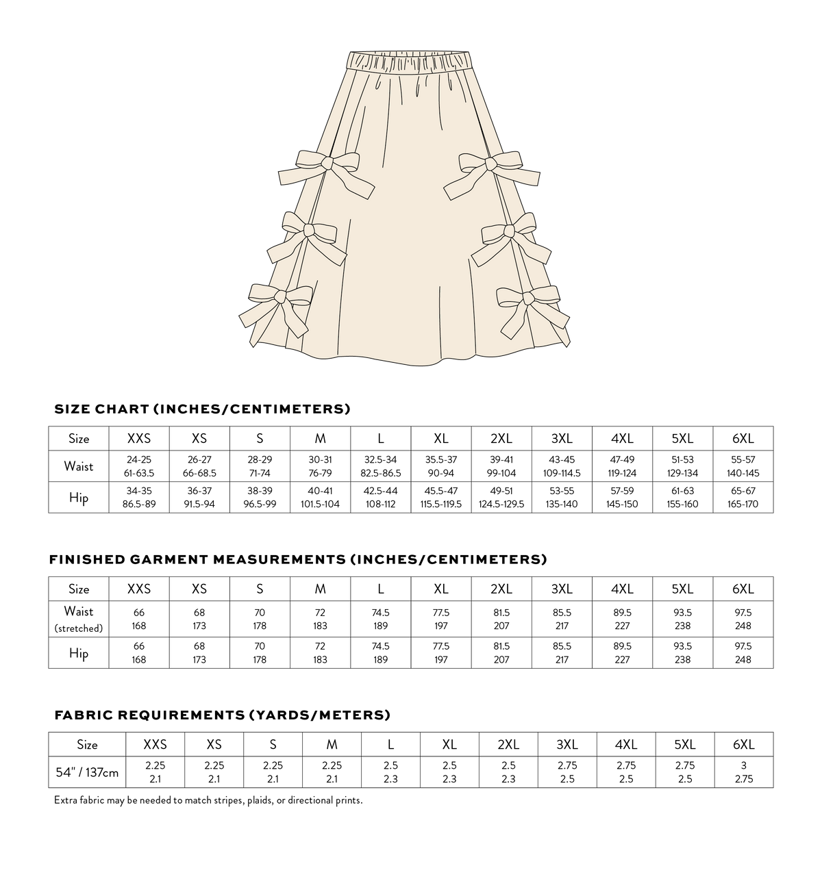 FREE Ballet Bow Skirt PDF Sewing Pattern | Beginner Skirt Pattern