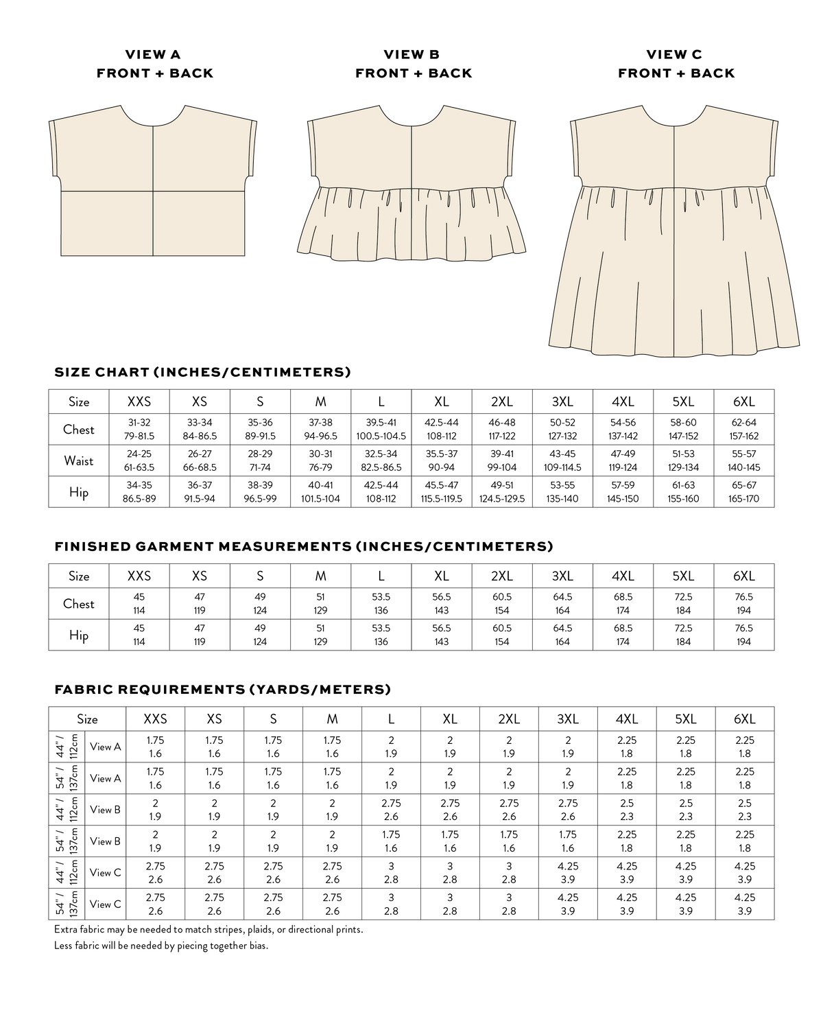 FREE Colorblock Set PDF Sewing Pattern | Beginner Top & Dress Pattern