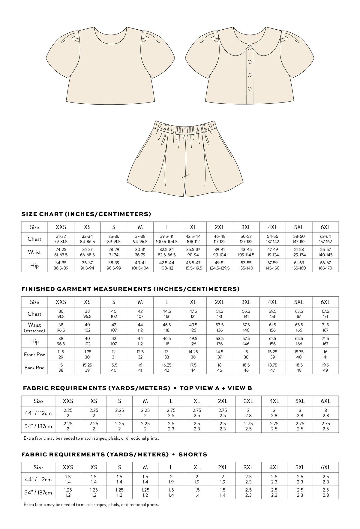 High Tide Set PDF Sewing Pattern