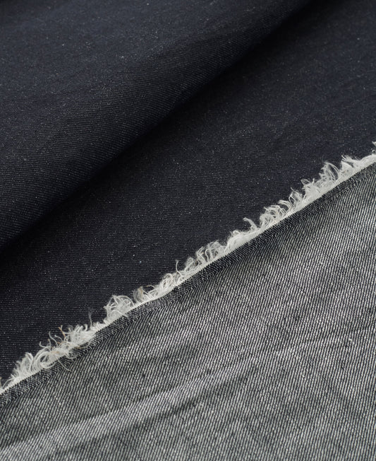 Dark Blue Lightweight Hemp Cotton Denim