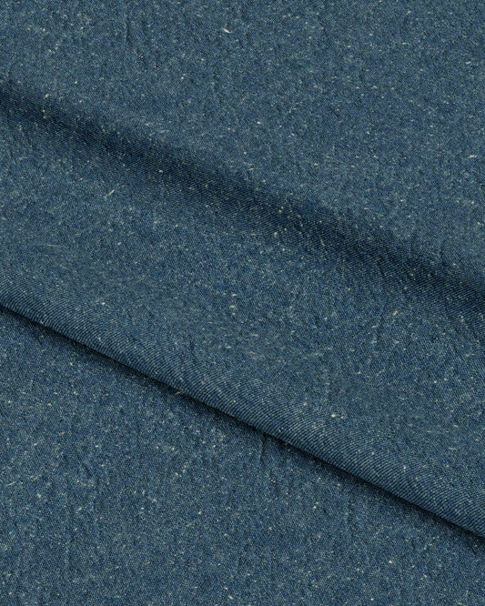 Mid Blue Popcorn Cotton Denim