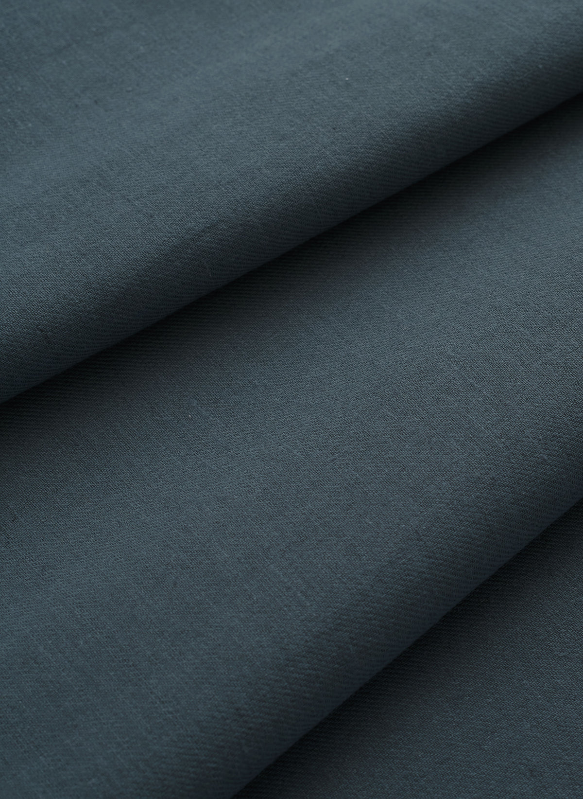 Smoke Blue Cotton Linen Twill