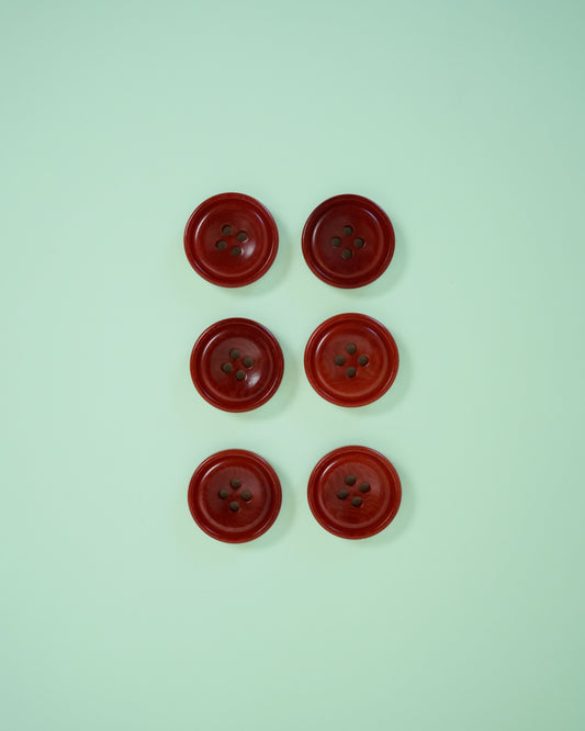 Amber 3/4" Corozo Nut Buttons