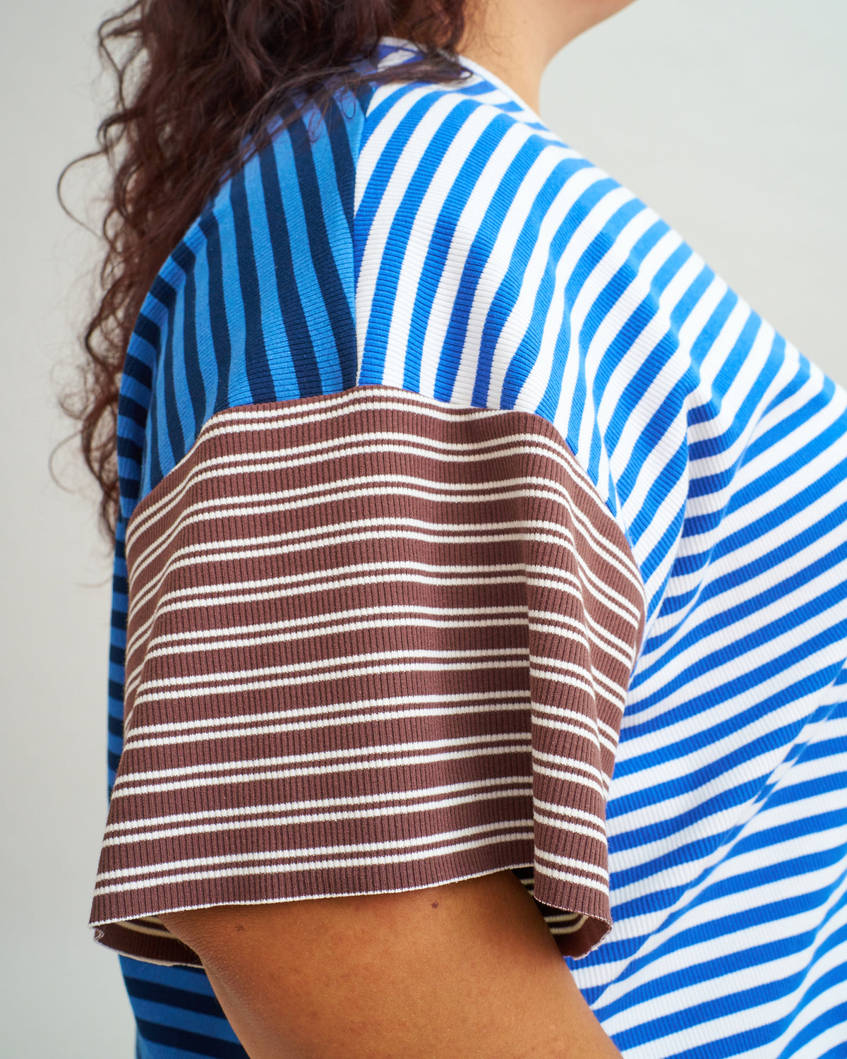 Red Double Stripe Rib Knit
