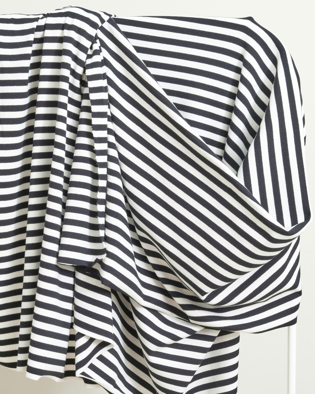 Black and White Mid Weight Jersey Knit