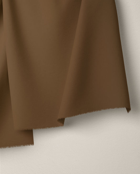 Cocoa Washed Cotton Poplin