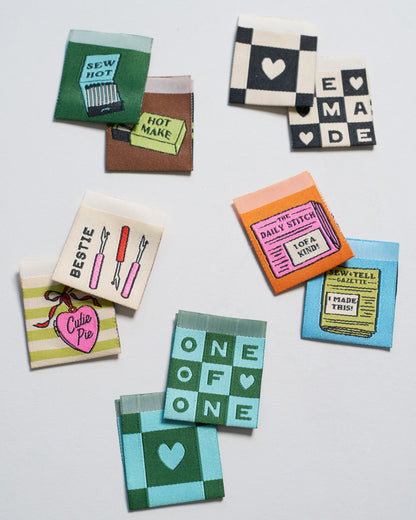 Cutie Pie Bestie Square Garment Labels