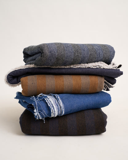 Hale Blue Stripe Linen Cotton Denim