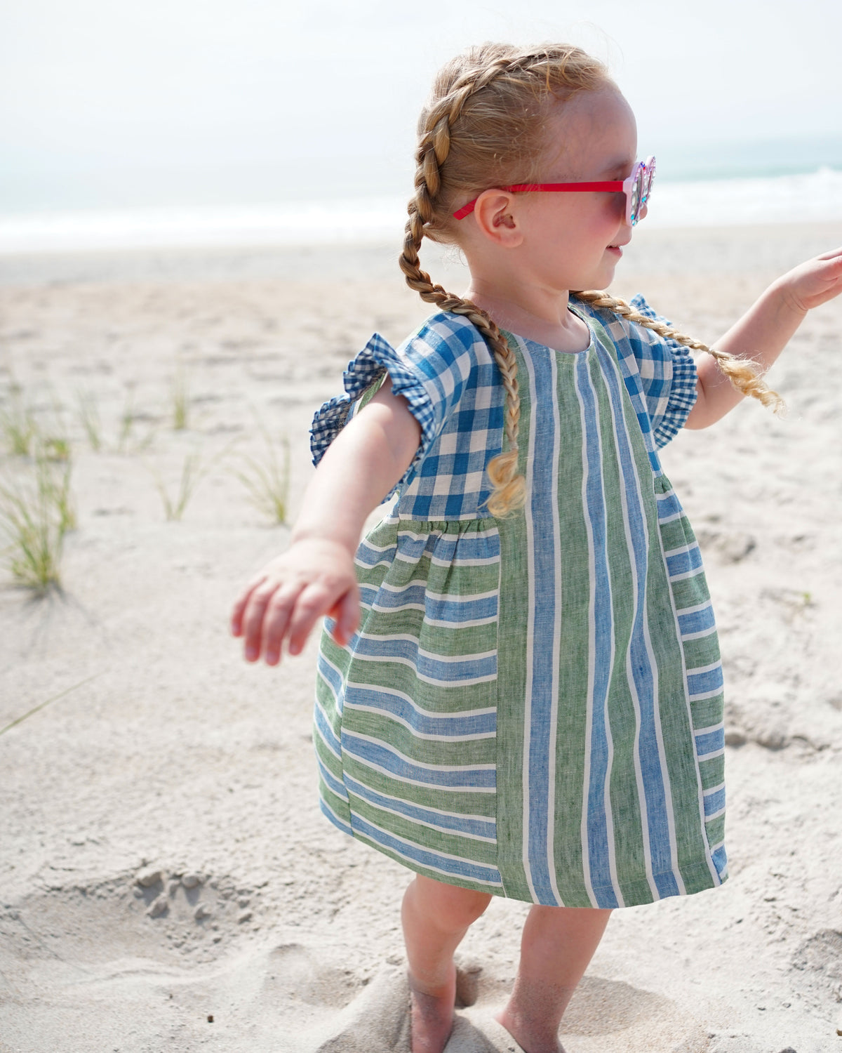 Kids Collage Gather Dress PDF Sewing Pattern