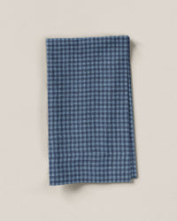 Micro Coverall Gingham Washed Linen