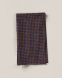 Micro Dusk Gingham Washed Linen