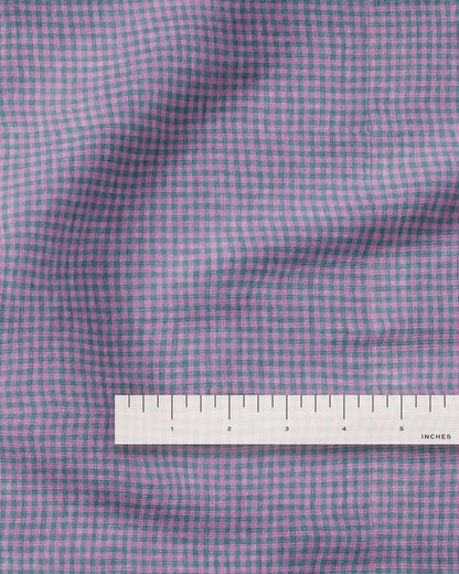 Micro Taffy Gingham Washed Linen