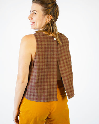 Open Back Smock Top PDF Sewing Pattern