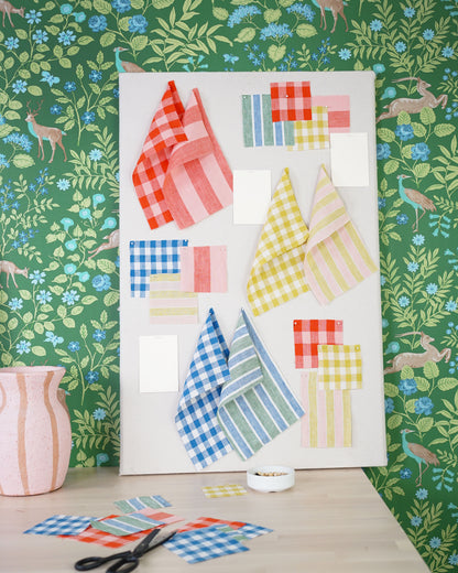 Lemonade Stripe Washed Linen