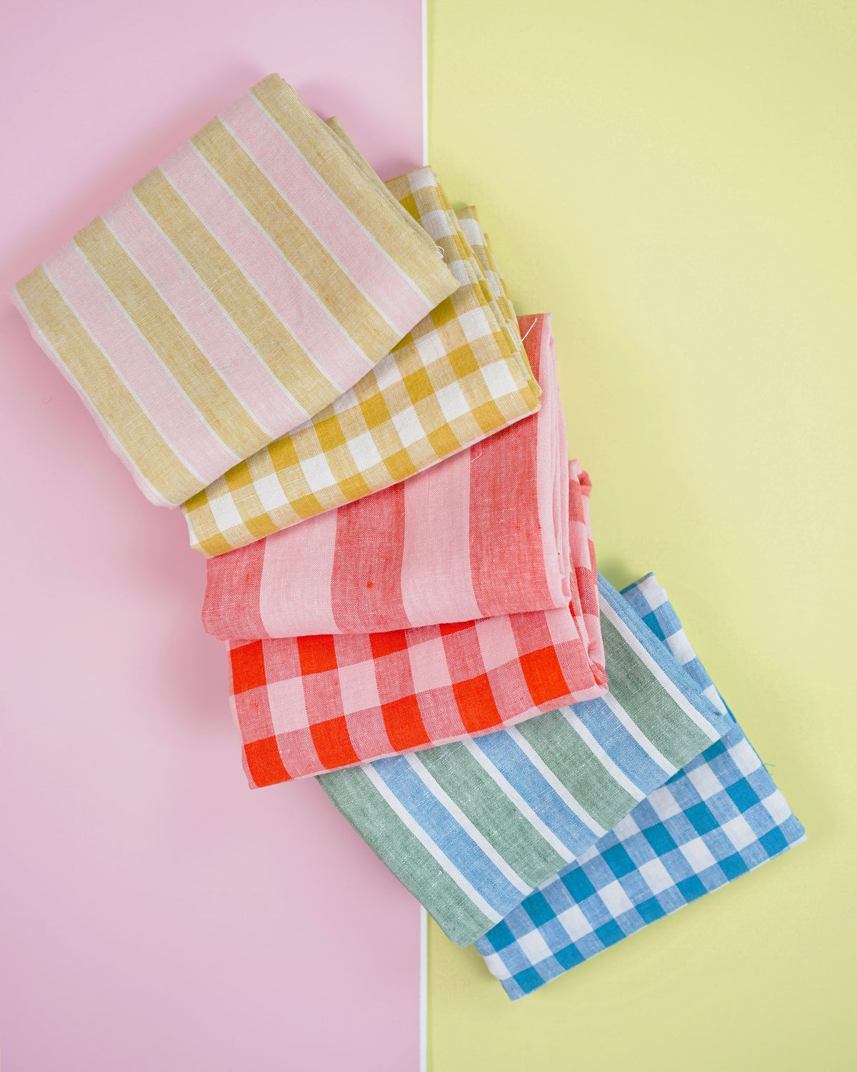 Lemonade Stripe Washed Linen