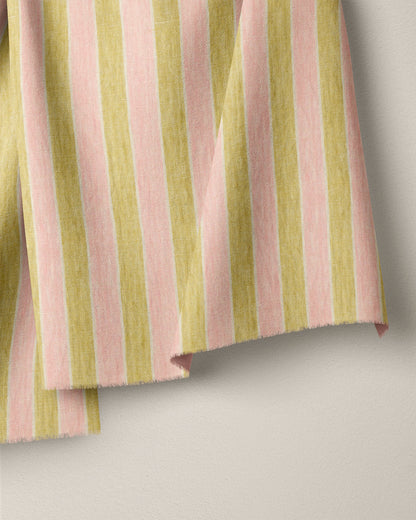 Lemonade Stripe Washed Linen