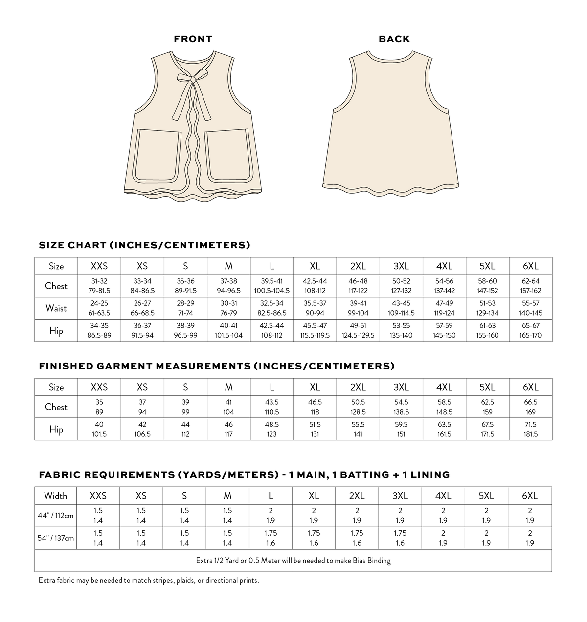 FREE Wavy Quilted Vest PDF Sewing Pattern | Beginner Patchwork Vest