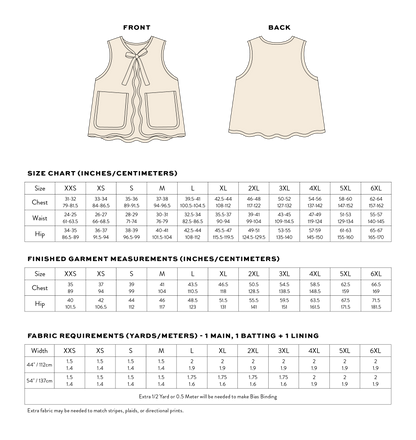 FREE Wavy Quilted Vest PDF Sewing Pattern | Beginner Patchwork Vest