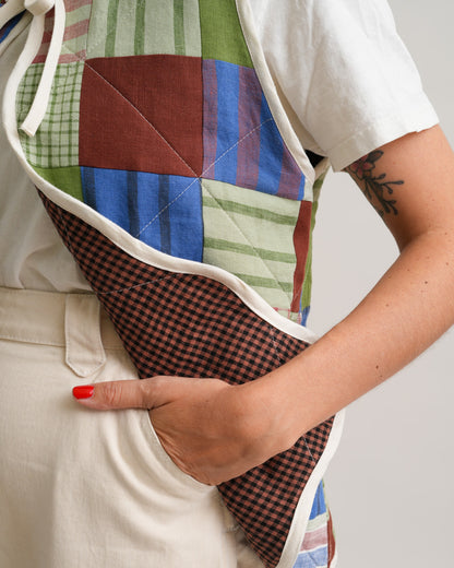 FREE Wavy Quilted Vest PDF Sewing Pattern | Beginner Patchwork Vest