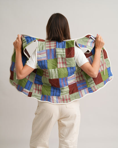FREE Wavy Quilted Vest PDF Sewing Pattern | Beginner Patchwork Vest