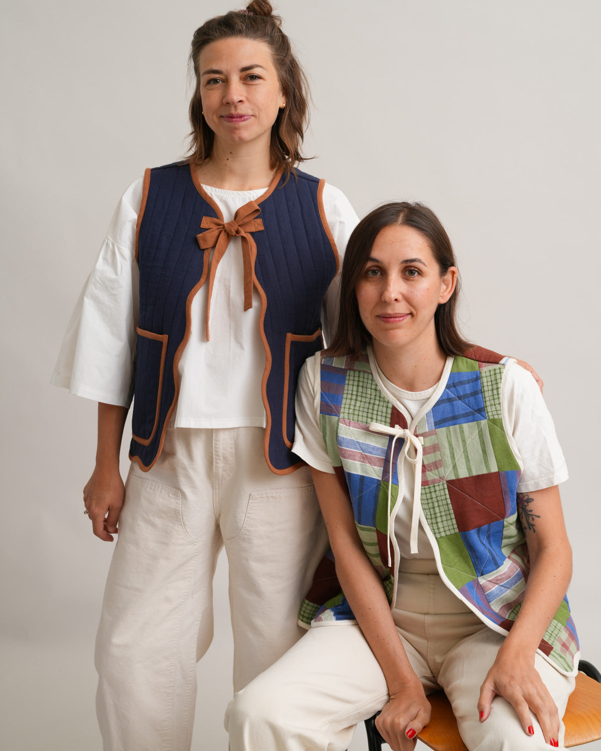 FREE Wavy Quilted Vest PDF Sewing Pattern | Beginner Patchwork Vest