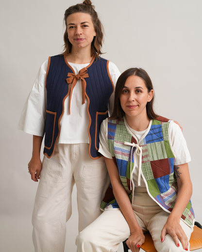 FREE Wavy Quilted Vest PDF Sewing Pattern | Beginner Patchwork Vest