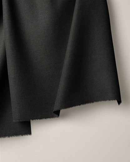 Black Washed Cotton Twill
