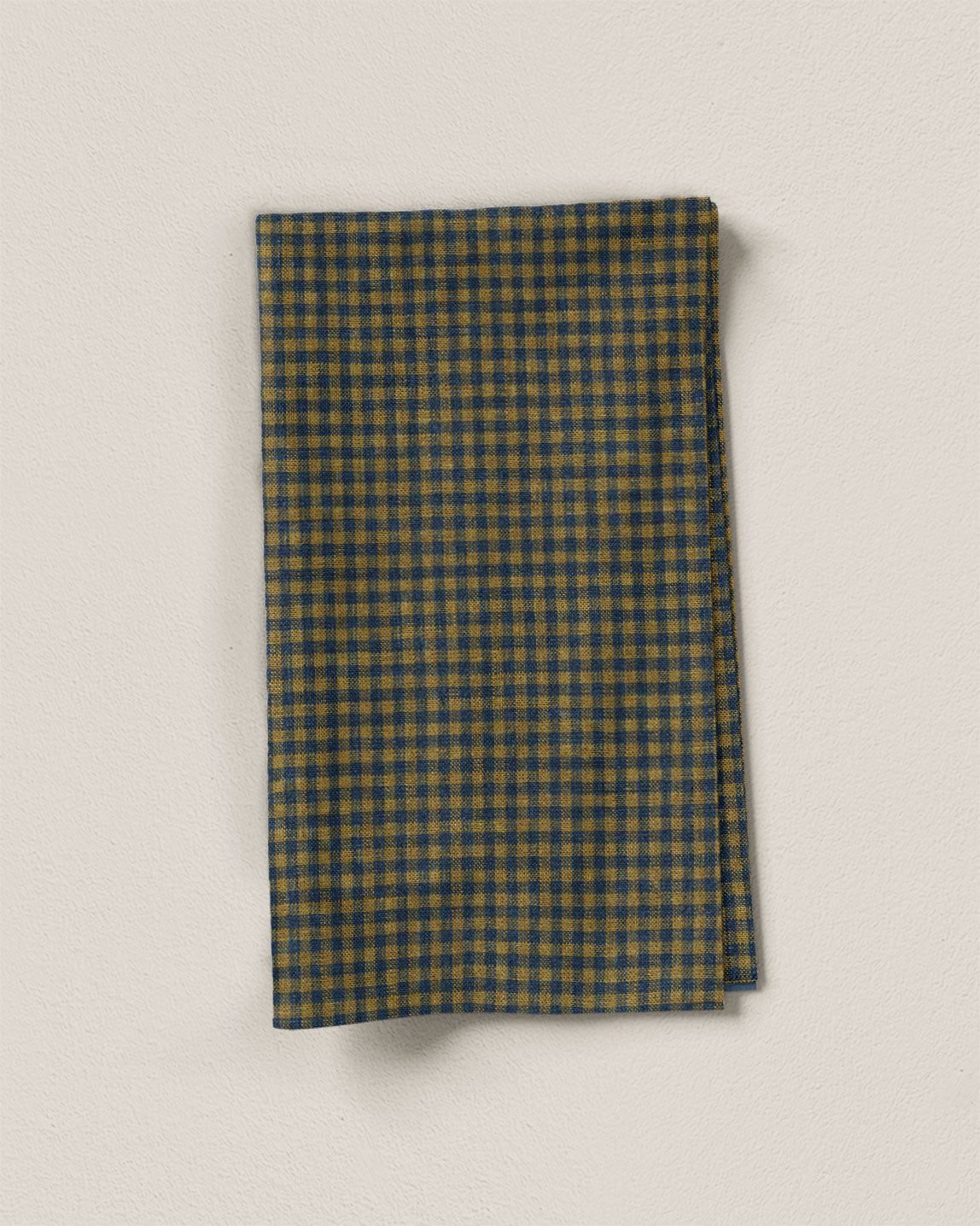 Blue Honey Micro Gingham Linen