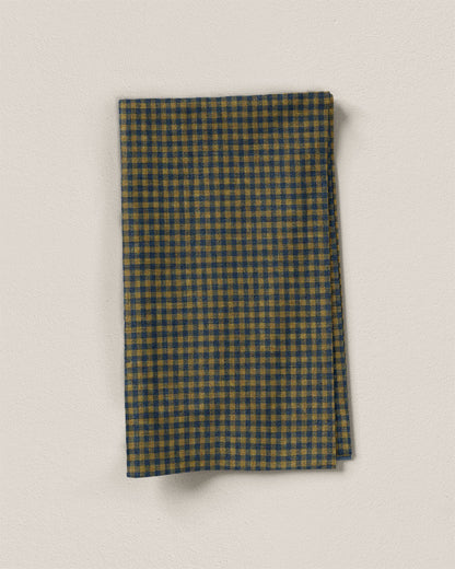 Blue Honey Micro Gingham Linen