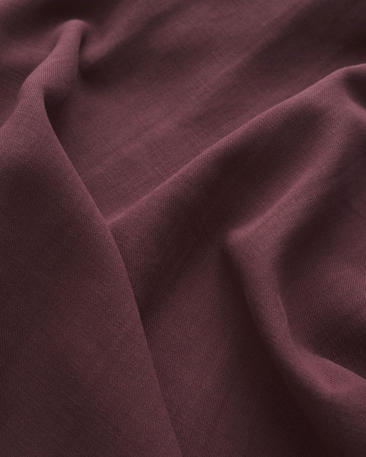 Candied Plum Cotton Linen Twill