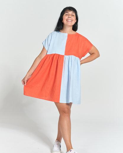FREE Colorblock Set PDF Sewing Pattern | Beginner Top & Dress Pattern