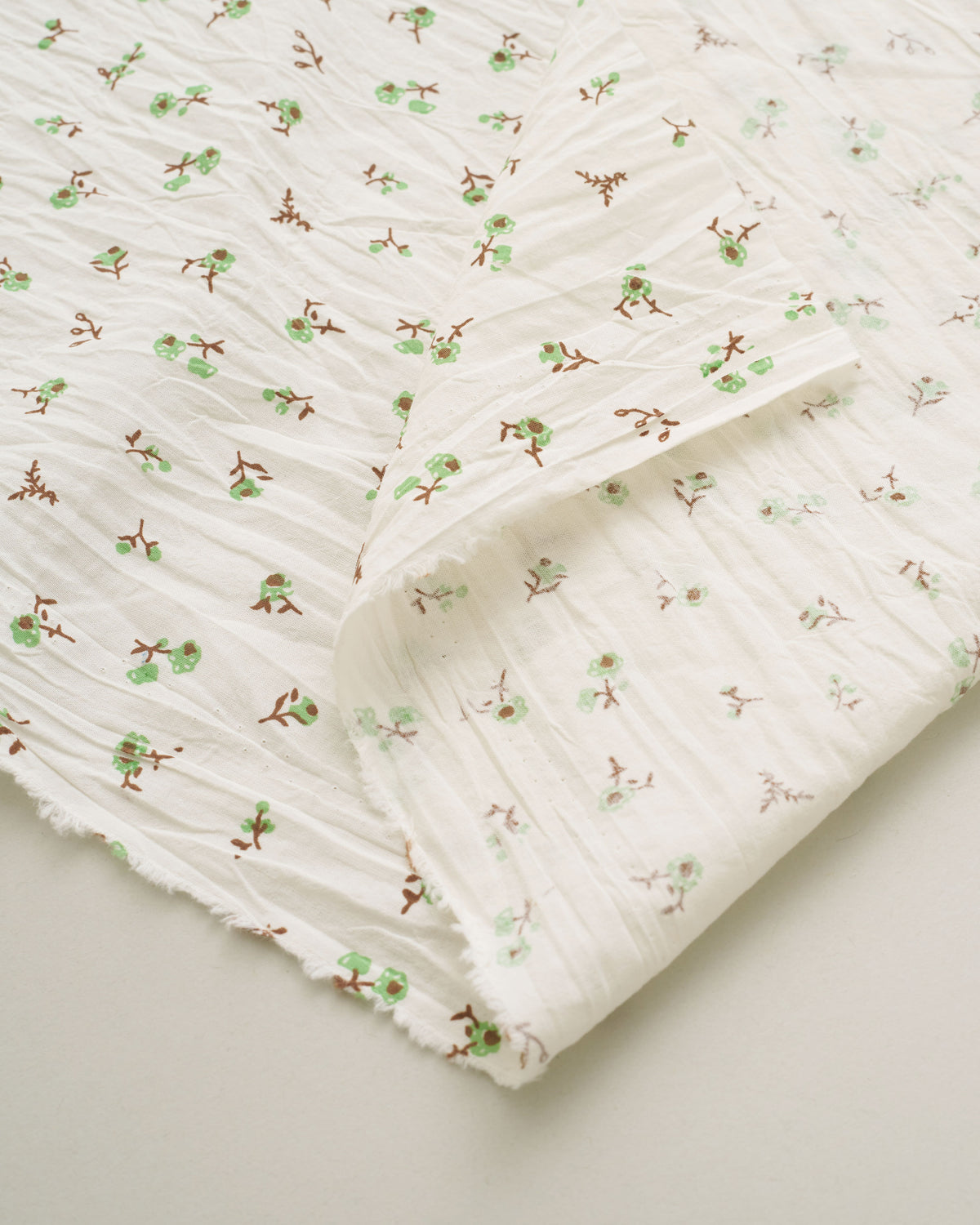 Apple Green Ditsy Floral Petite Blossom Cotton