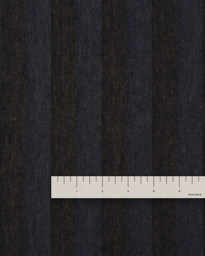 Hale Blue Stripe Linen Cotton Denim