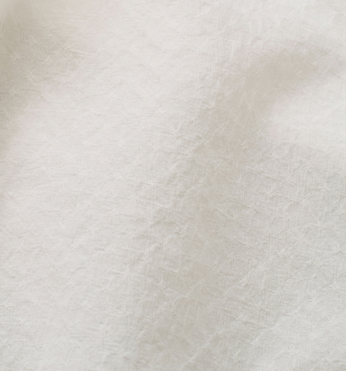 Gentle White Tiny Dobby Check Cotton