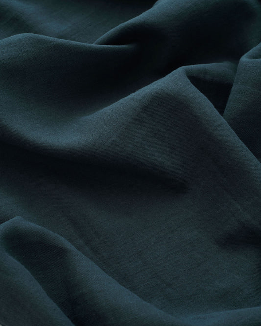 Mermaid Blue Cotton Linen Twill