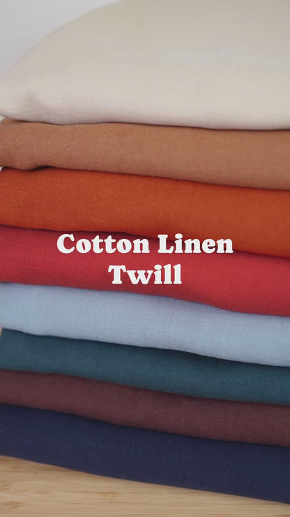 Ginger Cotton Linen Twill