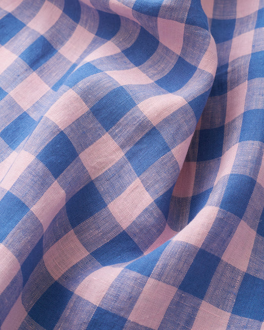 Sugarplum Large Gingham Washed Linen