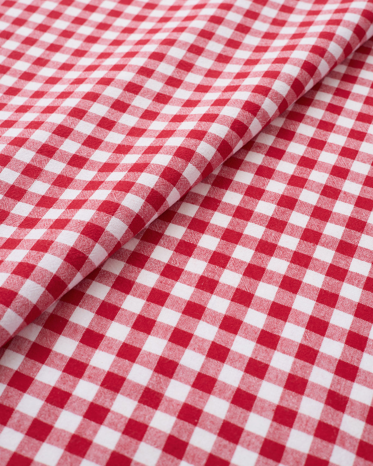 Cherry Red Medium Gingham Cotton